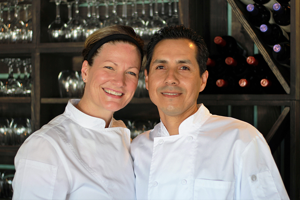 Chefs Jaime and Jeanette Quintana from The Baker's Table